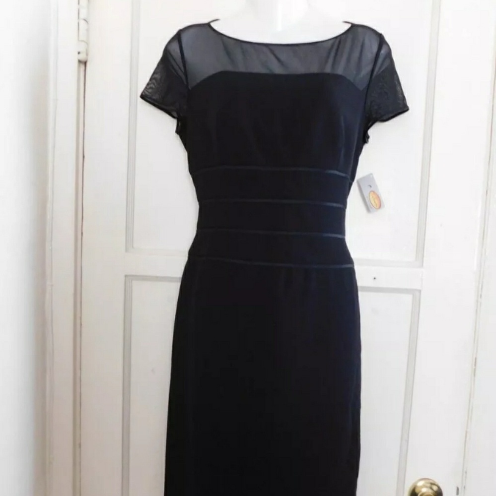 Talbots Dress Size 8P Black Cocktail